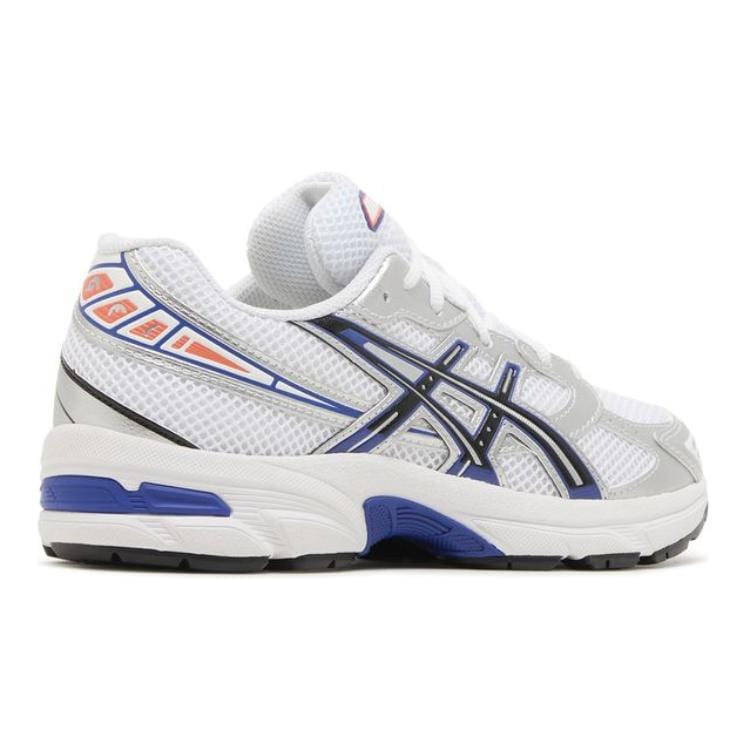 ASICS Gel 1130 Abrasion Resistant Abrasion Resistant Low top Kids' Running Shoes Silver White Blue 1204A163-105