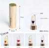 [np] [Initial Engraving] Kailijumei Flower Liptient Magic Color Lipstick with Gold Flakes, Flower Lip Balm, Lipstick, Jelly Lipstick (Initial: T,