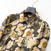 Men's Plus Size Floral Long Sleeve Casual Shirt