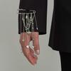 New Fashion Multi-layer Bead Tassel Brooch Pin Heart-shaped Badge Clothing Accessory Lapel Pins for Women Trendy Jewelry