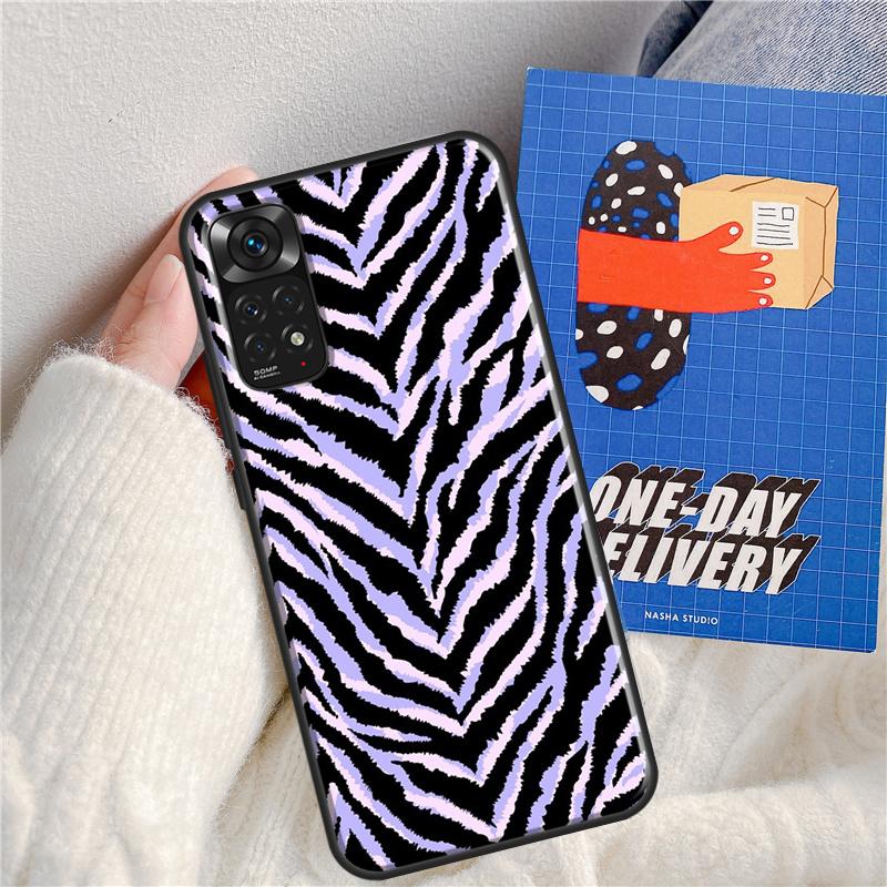 Animal Pattern Zebra Print Case For Xiaomi Redmi Note 11 9 8 10 Pro Note 11S 9S 10S Cover For Redmi 9 10 9A 9C 10C