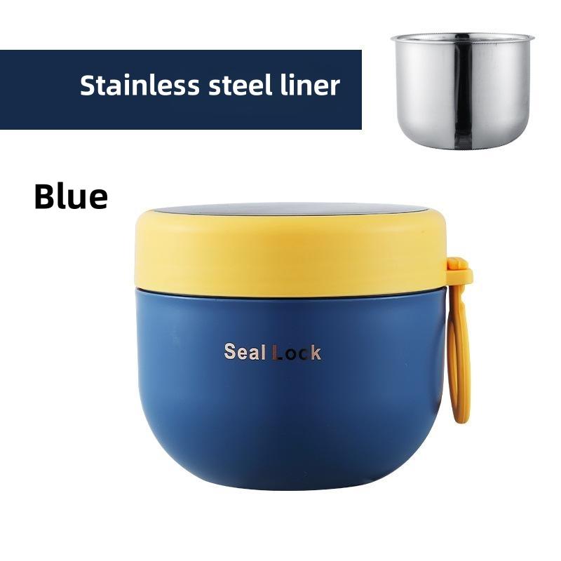 Stainless Steel Lunch Box  Insulated Soup Cup Breakfast Oat Milk Yogurt Cereal Container Office Thermo Food Storage Bento Boxes