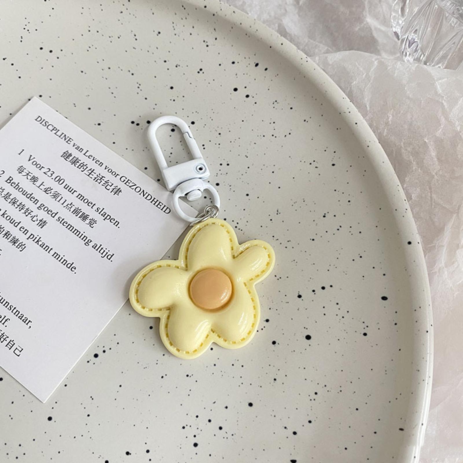 

Милый цветной кулон в виде цветка, брелки, сумка, чехол для наушников, кулон, аксессуары для самостоятельного изготовления, брелок для ключей от машины, карамельные цветные брелки, украшения A9 жёлтый