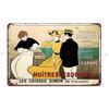 Caisse Simon Huitres Exquises Oysters Metal Plaque Poster Rusty Garage Bar Customized Bar Tin Sign Poster