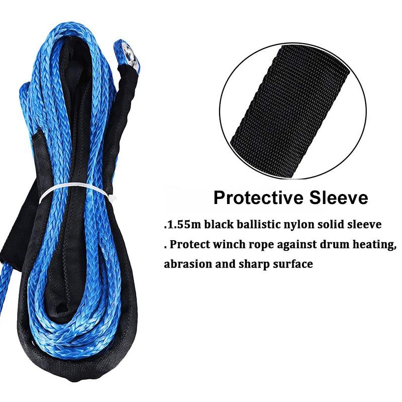7000LBs Winch Line Cable Rope Winches Towing Hook Stopper Rubber for ATV SUV UTV Truck Offroad Accessories