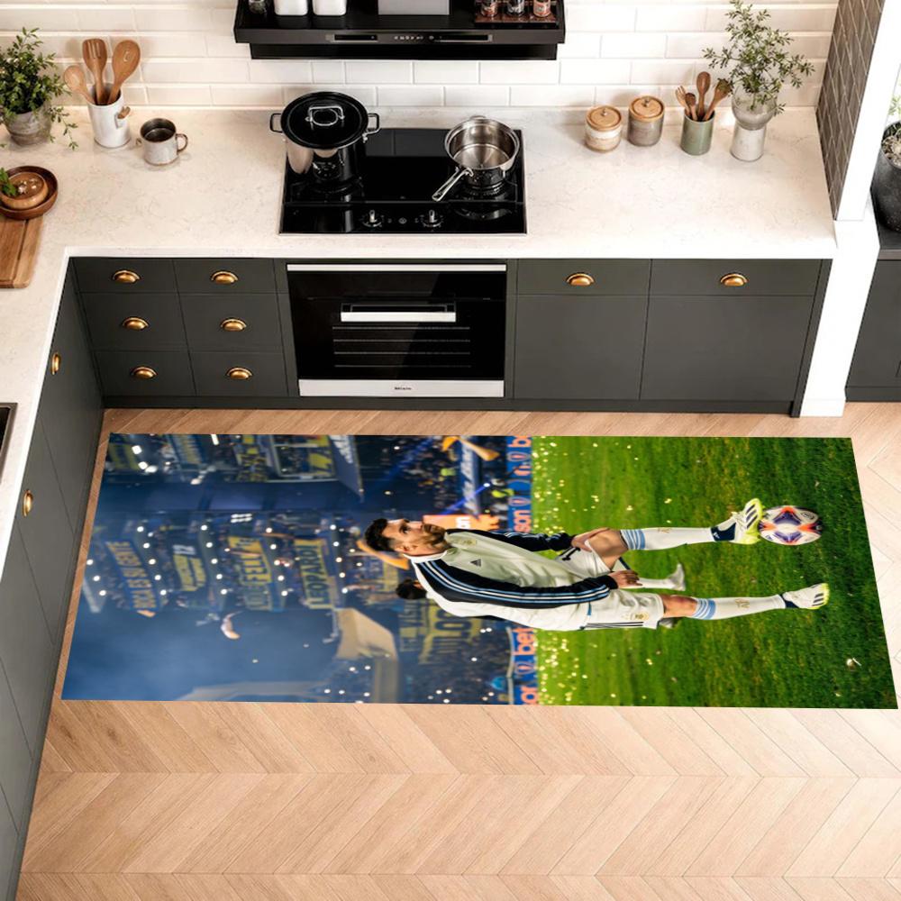 Messi Kitchen Mats Durable Bathroom Pads Comfortable Rugs Carpets For Kitchen Home Office Sink Laundry Room Bathroom Decor