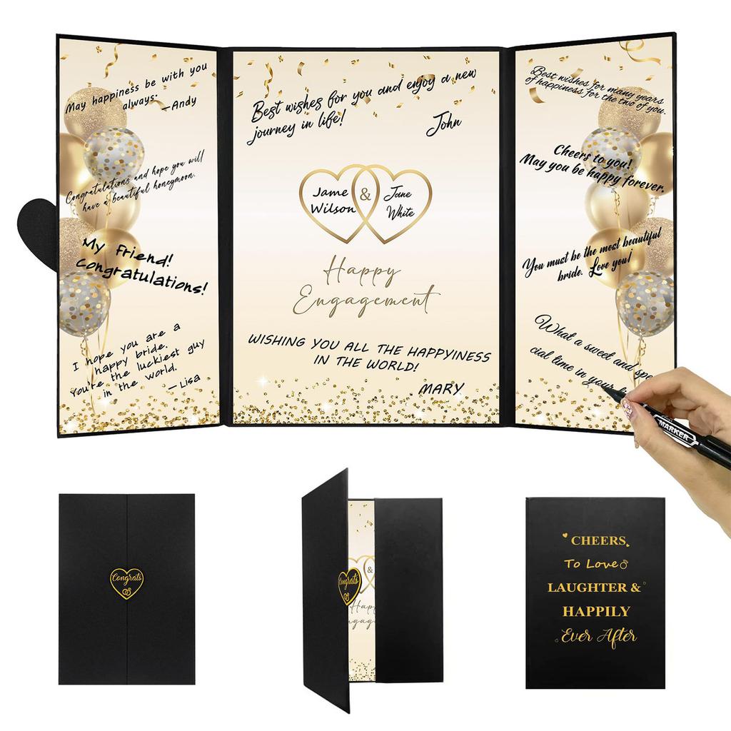 Retirement Party Decorations, Retired Guest Book For Men Women Happy Retirement Gifts Signing Card Board For Retirement Farewell Party Supplies
