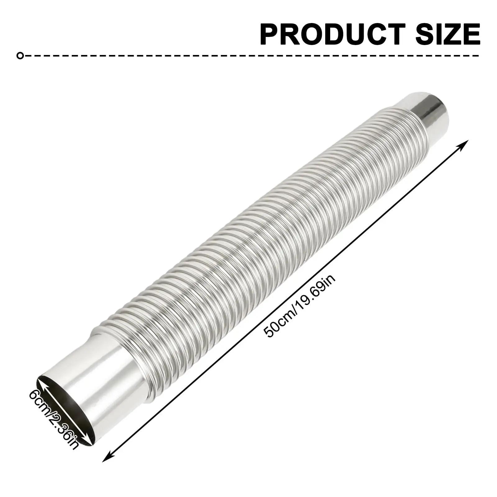 

2026 New Good 6X50cm Outdoor Wood Stove Pipe Chimney for Camping Fire Stove Heating Boiler Exhaust Vent Hose