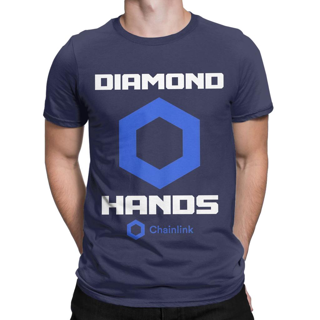 CHAINLINK Cryptocurrency Link Marine Funny Graphic 100 Cotton TShirt Chainlink Tees Tops For Unisex
