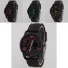 Fashionable Silicone Strap Mechanical Watch For Men Quartz Movement Decorative Design 40.5mm Dial