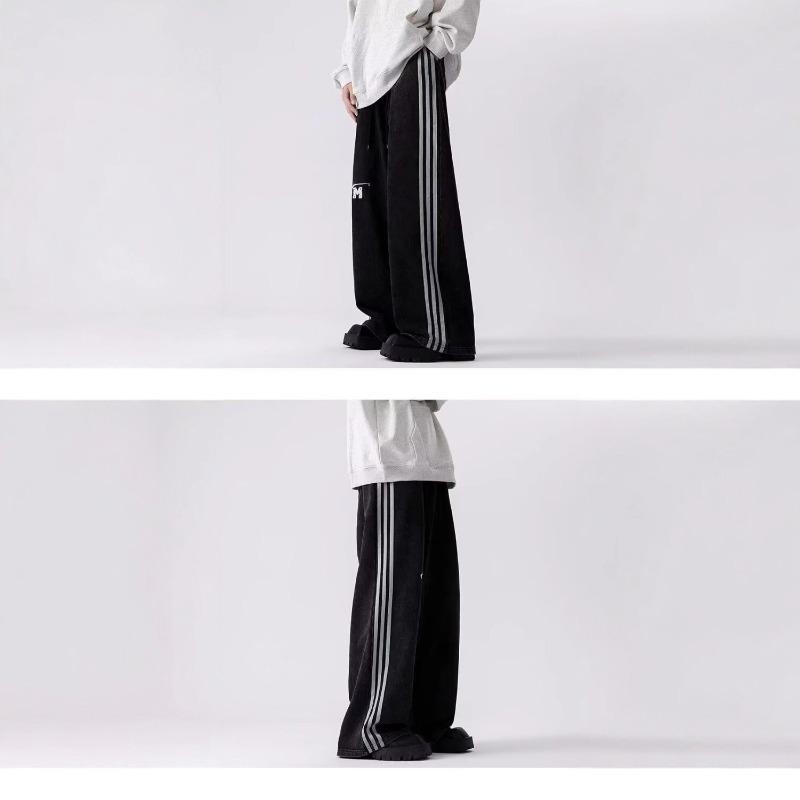 Nové Nové Volné Ležérní Kalhoty Pánské Trend Všestranné Kalhoty Letní Tenké Přívěsek Kalhoty s Širokými Nohavicemi