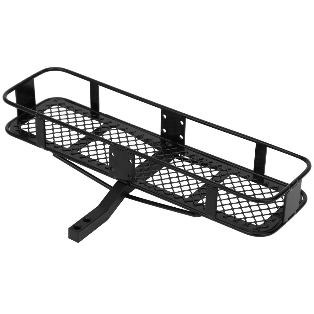 Luggage Carrier for RC Roof Model Truck Luggage Compatible with Axial Traxxas and Scale RC Crawler Cars Hitch-Mounted Racks, Cargo, Basket,