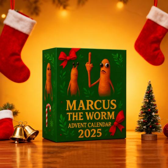 Christmas Countdown Calendar 24 Day Countdown Box 2025 Marcus The Worm