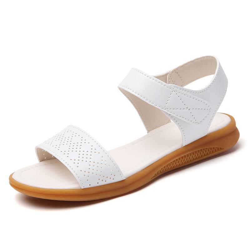 Women Black Wedge Sandals Summer White Dressy Open Toe Casual Thick Sole Platform Heel Sandals Plus Size