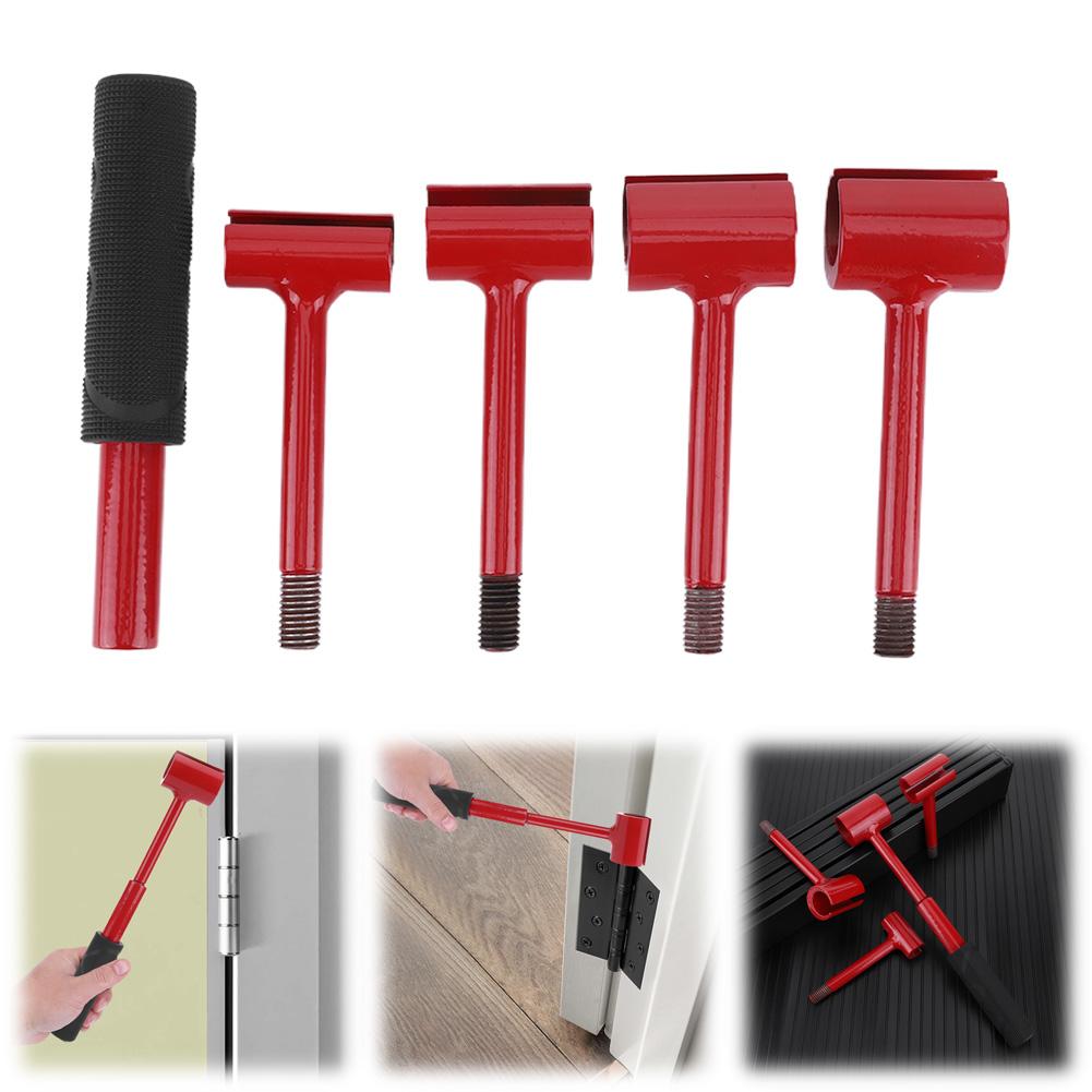 4 in 1 Hinge Space Adjusting Wrench Door Hinge Repair Tool Door Hinge Repair Spanner for Residential and Commercial Heavy Door