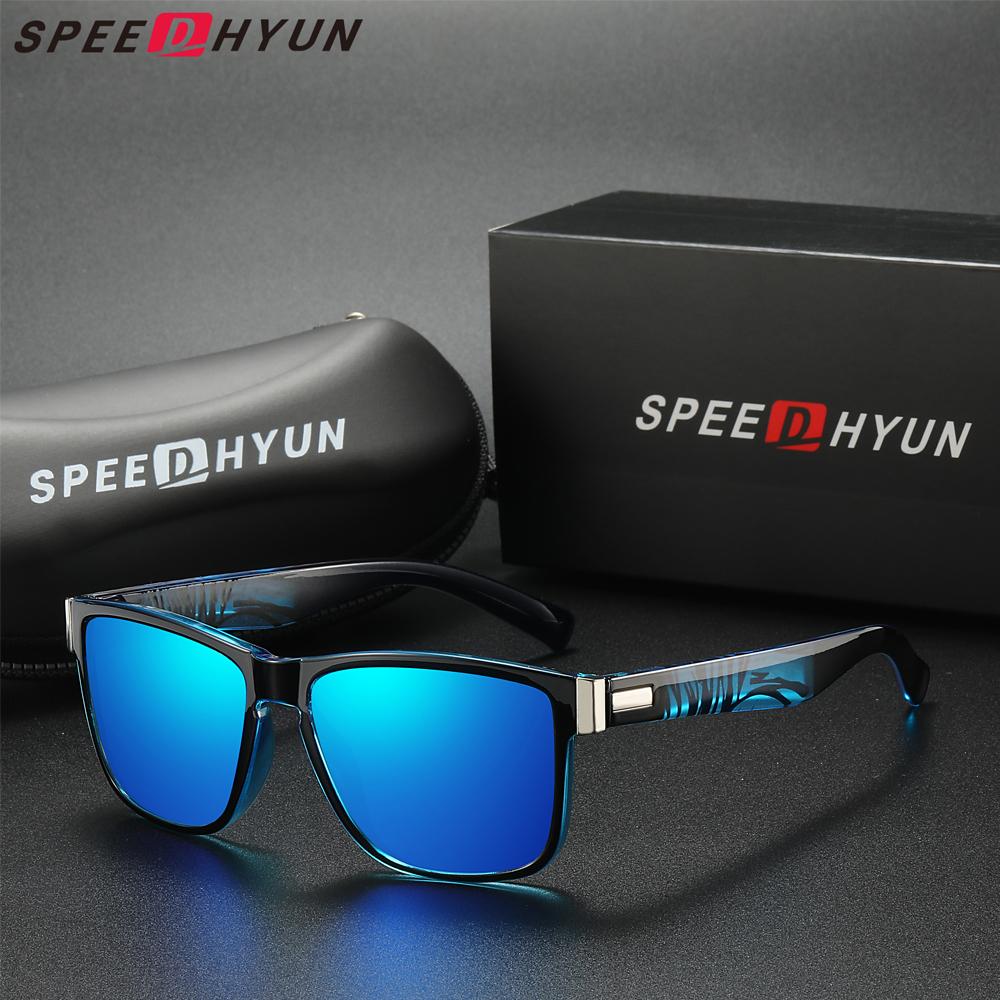 Óculos de sol retrô ultraleves SPEEDHYUN com lentes polarizadas e proteção UV400