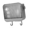 Wall Mounted Soap Box Self Draining Dustproof Wall Soap Holder Tray with Lid Hooks for Bathroom