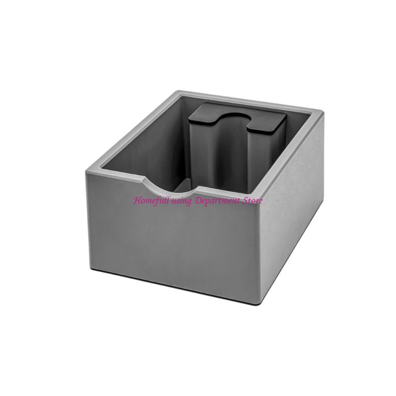 Kaffee-Knockbox Barista-Werkzeug Espressokaffeesatzbehälter Plastik-Abfallbehälter mit rutschfester Basis Espressomaschinen-Zubehör