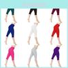 Stylové dámské 3/4 capri kalhoty na jógu s nízkým pasem pro bezstarostný fitness styl a pohodlí