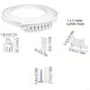 62KD Flexible Curtain Track 5 Meter White Ceiling/Wall Mount Rails Kits for Drapery