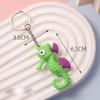 2Pcs/Bag Soft Marine Series Animal Keychain Simulation Octopus Hippocampus Gift Pendant Marine Animal Keychain Bag Decoration