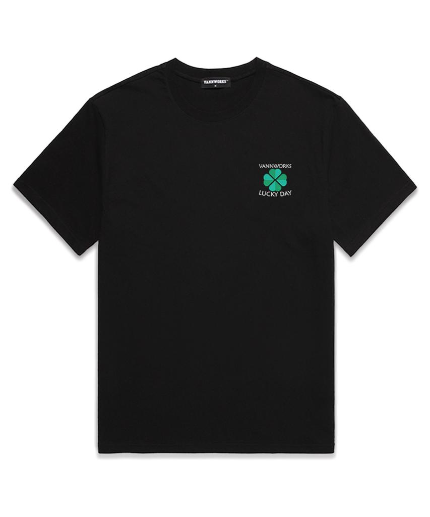VANNWORKS Lucky Day Oversized Short Sleeve T-Shirt (Vs0080) Black