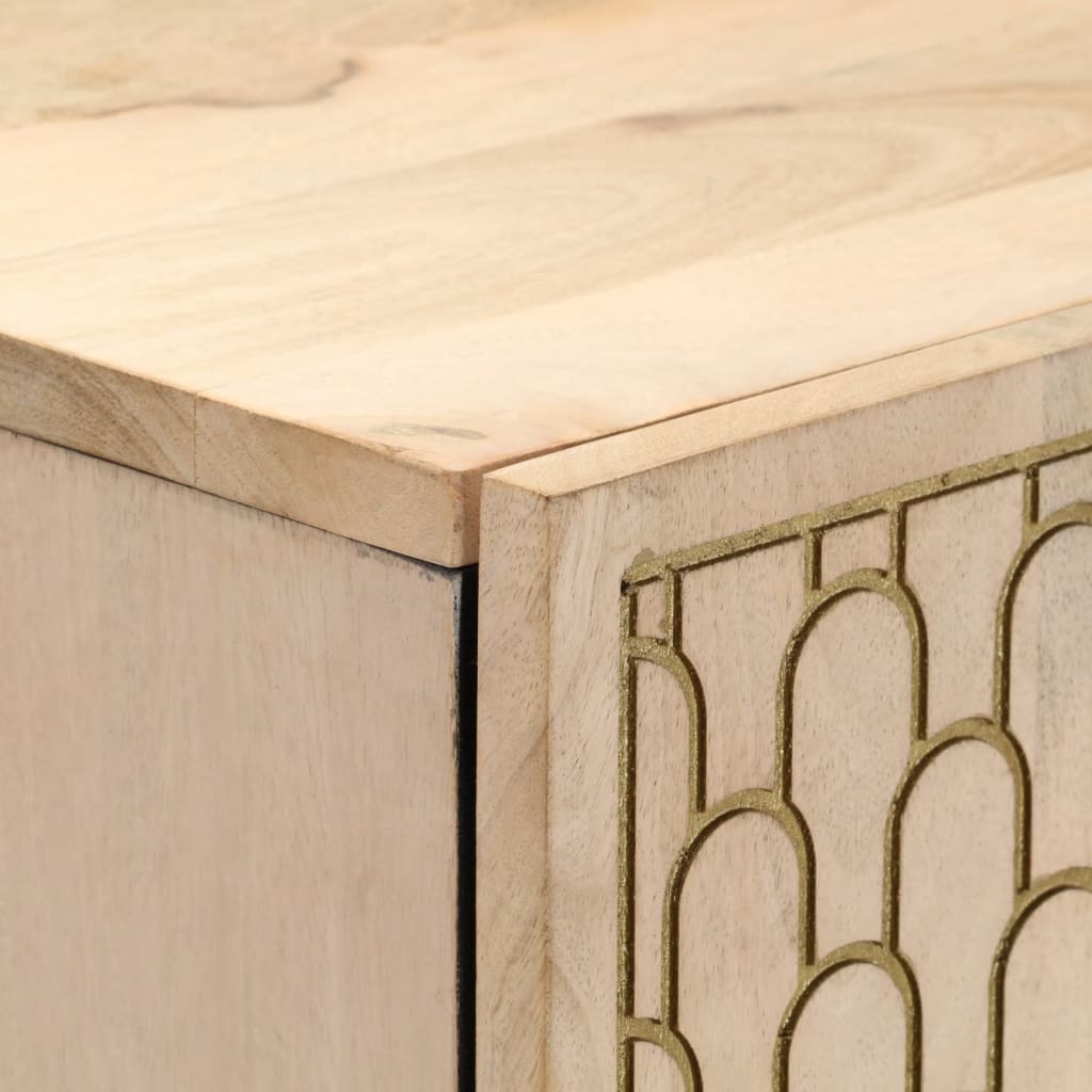 Highboard 40 X 33 X 110 Cm Solid Mango Wood