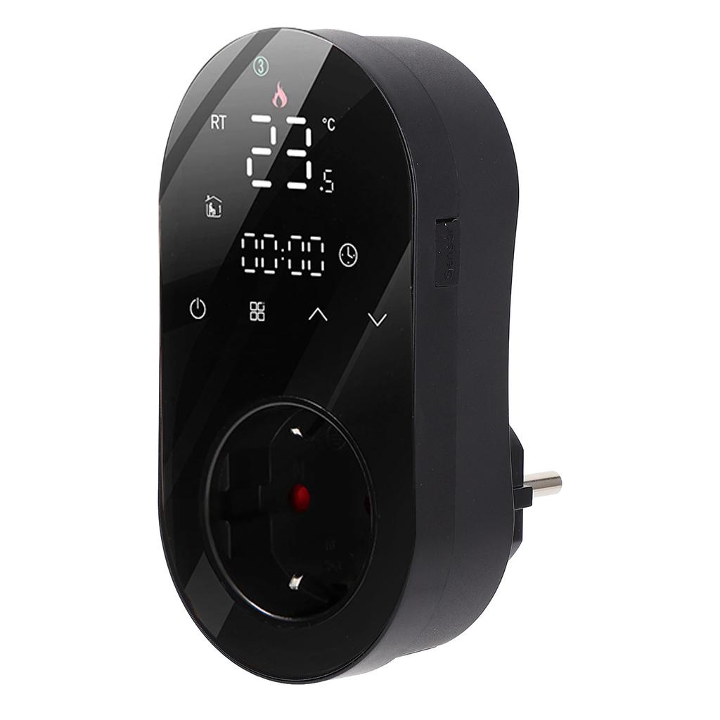 LED Digital Temperature Control Socket Programmable Plug in Thermostat Controlled Outlet for AC Floor Hting 16A