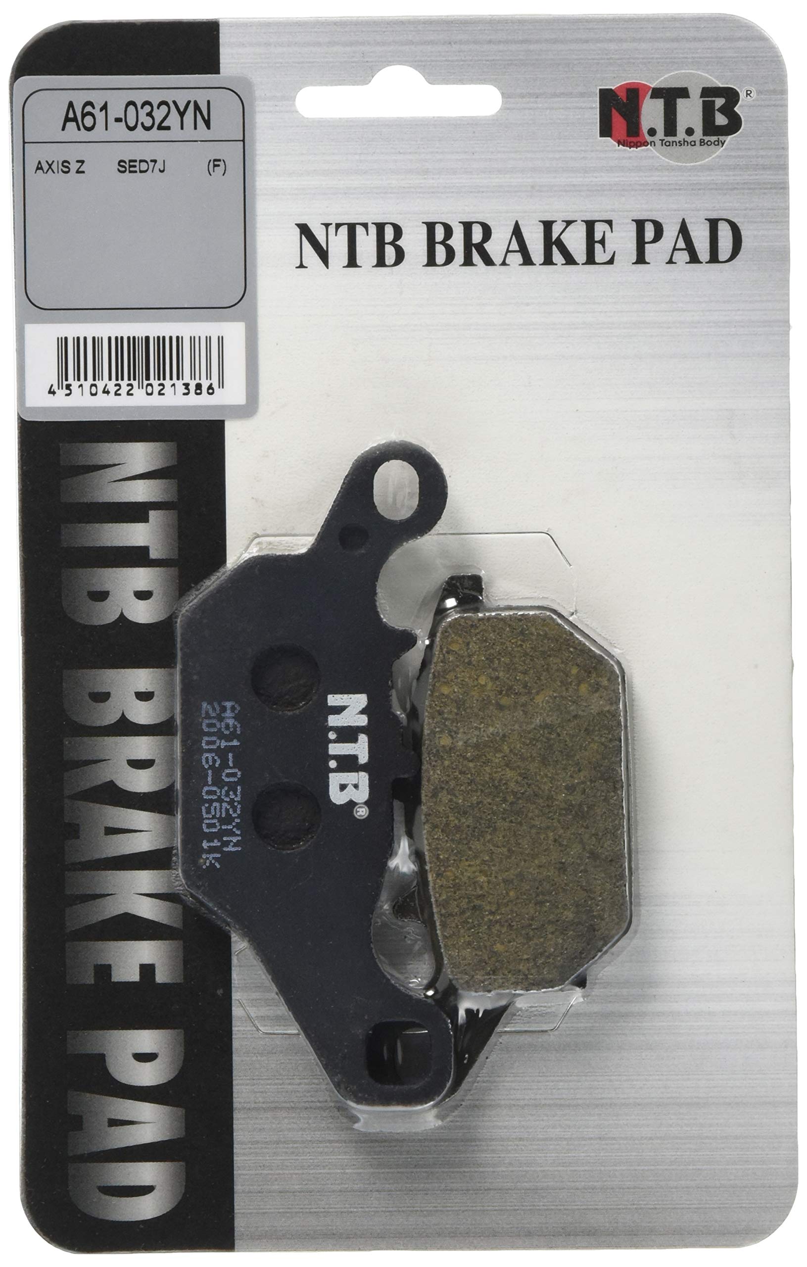 

Тормозная колодка NTB в основном для автомобилей Yamaha AXIS Z (СЭД7Ж) и т.д. А61-032YN