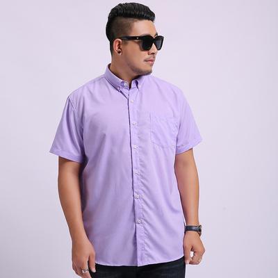 Plus Size 10xl Men 'S Short -Sleeved Shirt Business Casual Loose Summer Men 'S Plus Fat Short -Sleeved Shirt