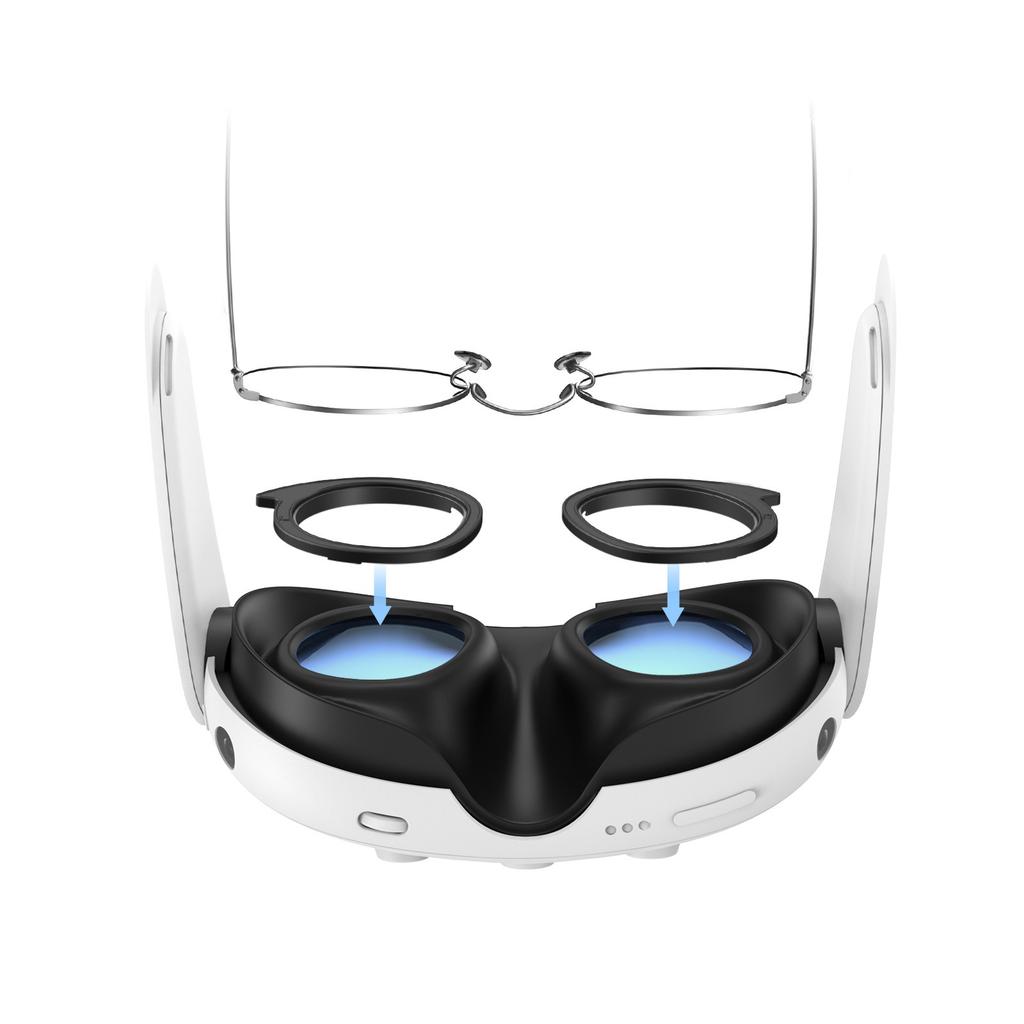 Glasses Spacer for 3 VR Lens Protector Accessories Silicone Antiscratch Rings Protective Headsets Lens Glasses