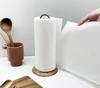 Roommate Wooden Pedestal Kitchen Paper Holder | Oak Base for Stability | Simple and Stylish Kitchen Storage | Perfect for Housewarmings and Weddings |
