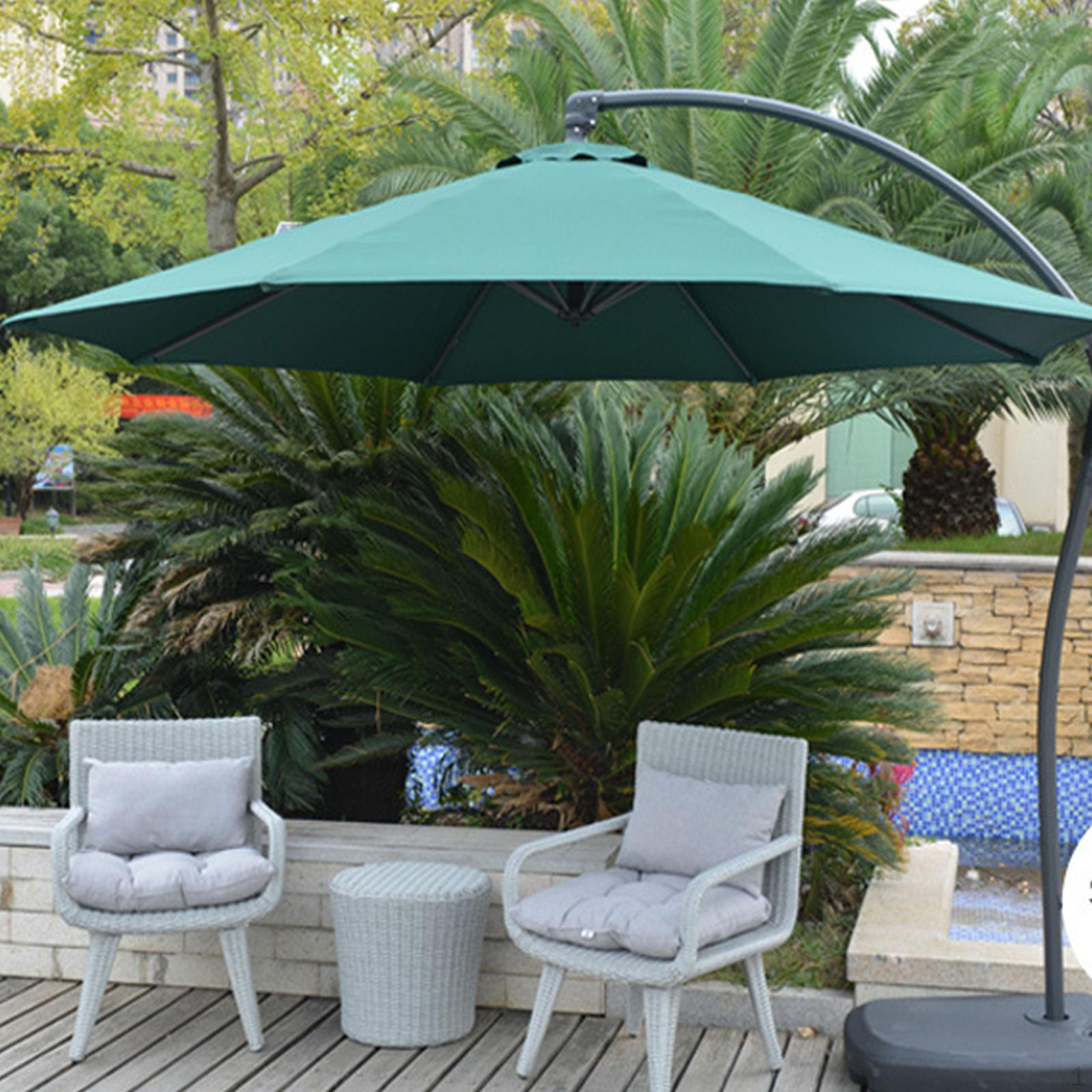 

Замена навеса для наружного зонта премиум-класса в ветреную погоду зелёный