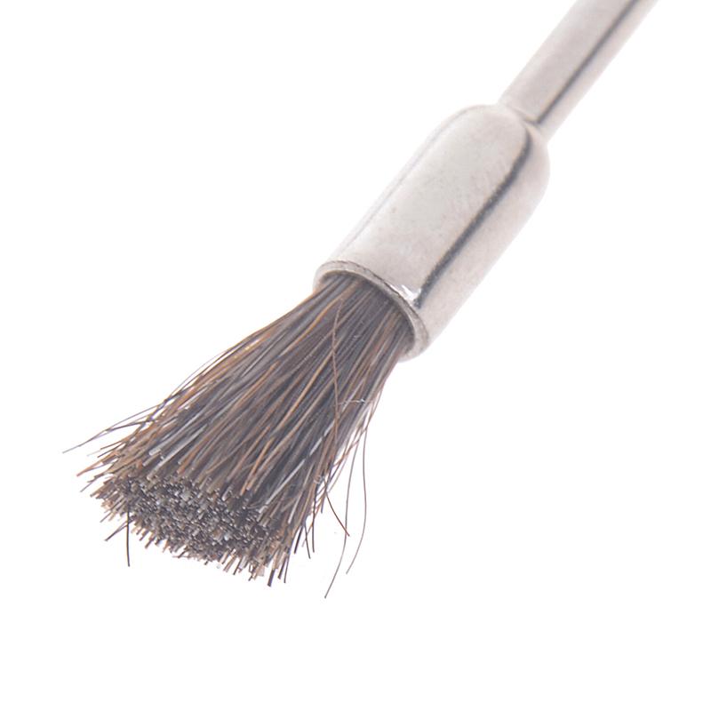 1Pcs Nail Drill Bit Cleaning Brush Electric Manicure Drills Copper Wire Cleaner