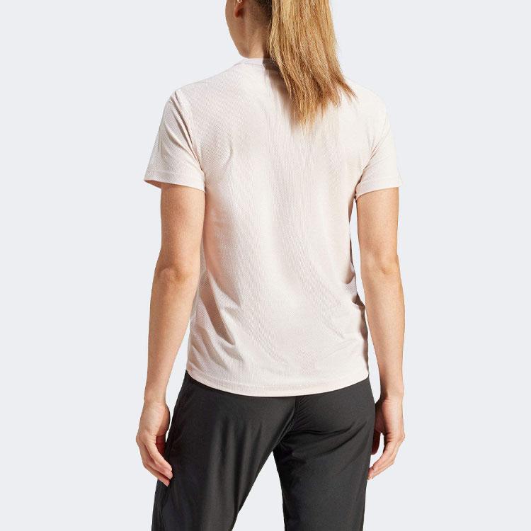 New Adidas Regular T Shirt Women's Beige IN1598