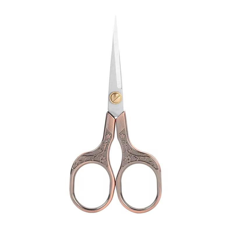Fenrry 1 szt. Wysokiej jakości trwałe nożyczki ze stali nierdzewnej w stylu vintage, klasyczne nożyczki do haftu, nożyczki/obcinacze bocian/żuraw do zdobienia paznokci