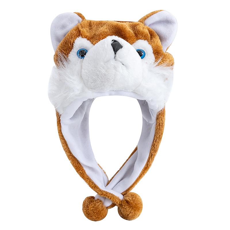 New Style Unisex Funny 3D Animal Style Decorative Hat Mischievous Couple Cap For Man Women Plush Winter Lovely Family Hat