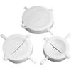 3Pcs Dumpling Maker Mould Set Plastic Dough Press Tool for Jiaozi, Empanadas & Pierogi, Easy to Use for Home Cooking Kitchen Pre