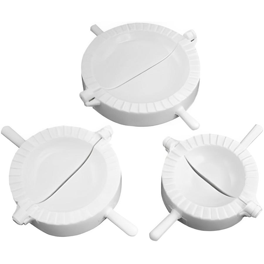 

3Pcs Dumpling Maker Mould Set Plastic Dough Press Tool for Jiaozi, Empanadas & Pierogi, Easy to Use for Home Cooking Kitchen Pre