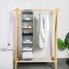 Japanese Style Foldable Non-woven Fabric Hanging Bag For Wardrobe Storage