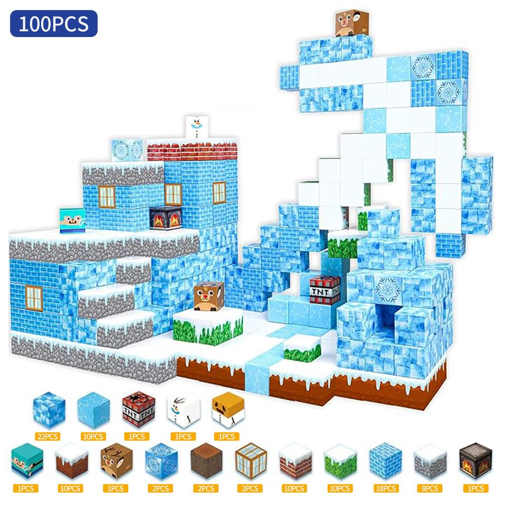 Children's magnetic block STEM toy cube magnetic puzzle construction piece