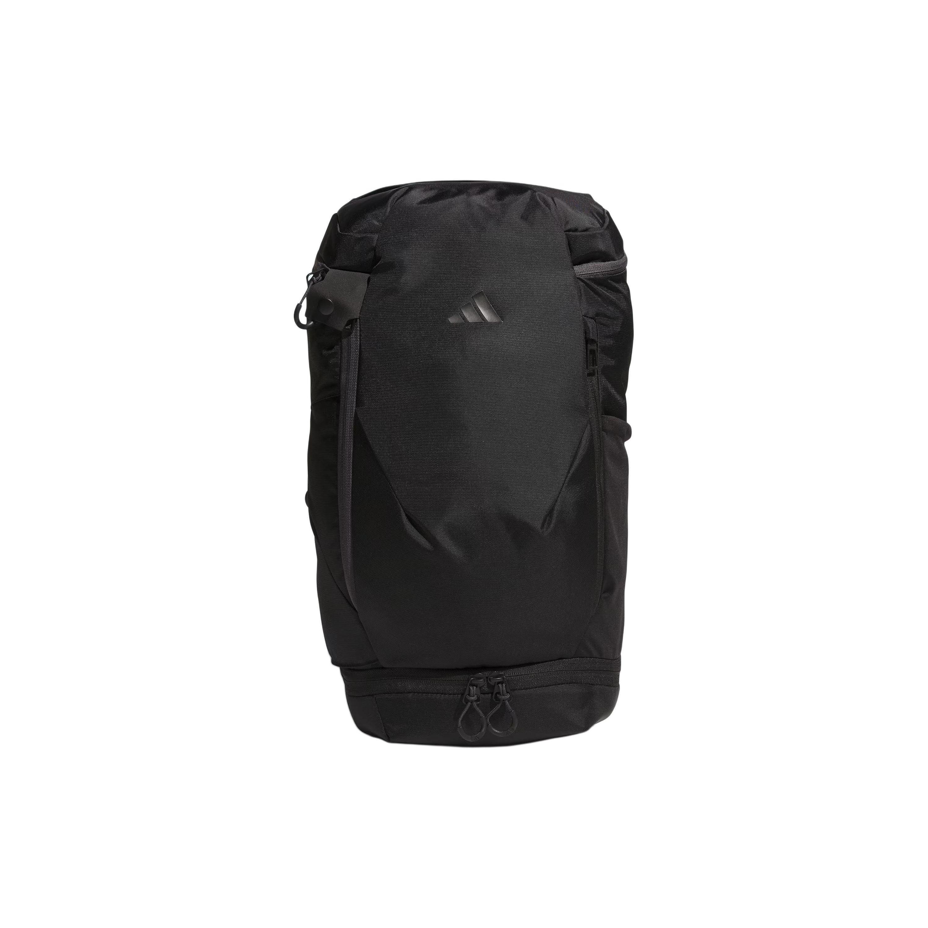 Adidas Logo Zipper Backpack Recycled CORDURA® Nylon Unisex Backpack Black IK4789 Black