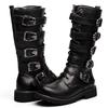 Men's Extra Large Leather High Boots, Model 555: Long Riding Boots Sizes 45-46.