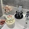Cute Flower Toothbrush Holder Decorative Toothpaste Storage Rack Makeup Brush Storage Rack  Bedroom