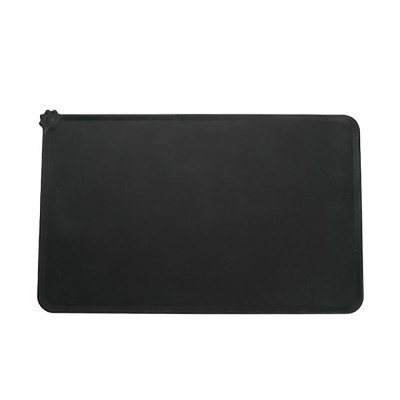 

Силіконовий килимок для домашніх тварин Підкладка для годування кормів для домашніх тварин Водонепроникна миска для собак і котів Кормовий килимок Годівниця для цуценят Лоток для води Подушка для столу чорний