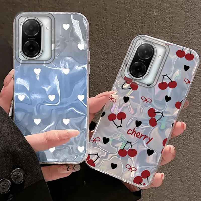 Summer Heart Cherry Girls Case For Xiaomi Redmi 14C 13C 10 9A 9C Note 14 13 12 11 10S 9 8 Pro Plus A5 A4 A3 A2 A1 Fundas Cover