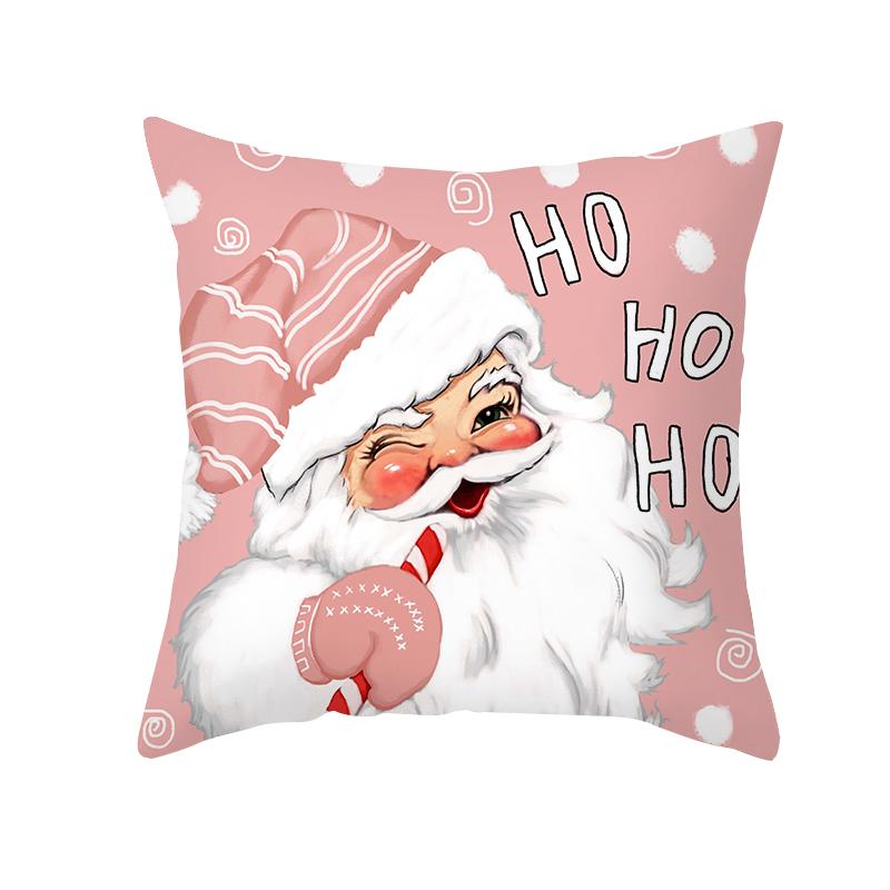 Christmas Home Decoration Pillowcases  Tree Elk Snowman Print  Sofa  Ornaments Holiday Gifts