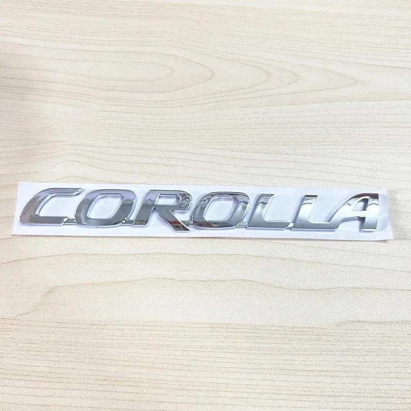 

1Pc 3D Glossy Black Silver Letters For Toyota Corolla Trunk Emblem Badge Stickers Car Accessories Modified Car Sticker серебряный