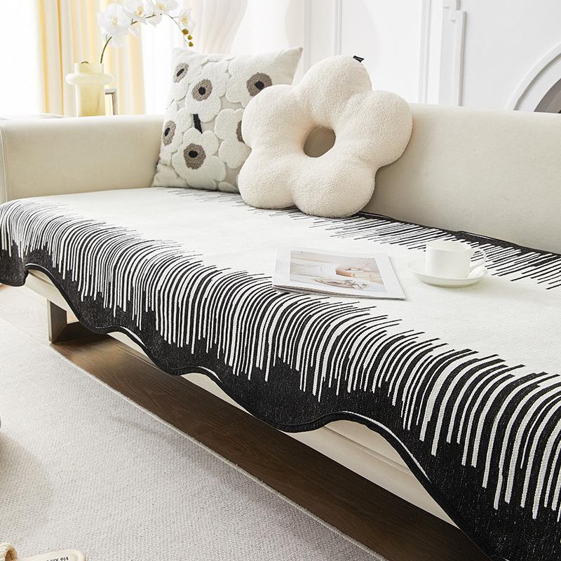 

Подушка для дивана специальной формы из шенилла Keys в скандинавском стиле, нестандартная подушка для сиденья дивана, нескользящая, универсальная, на все времена года, полотенце 90*90cm