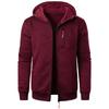 Men's Spring Autumn Hooded Thin Velvet Loose Large Size Sweater Jacket Cardigan Top Jacket